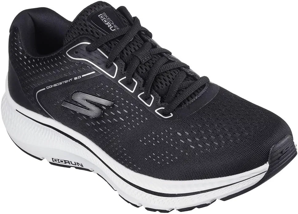 Мужские кроссовки Skechers Go Run Consistent 2.0 Mile Marker, Black White — фото 2