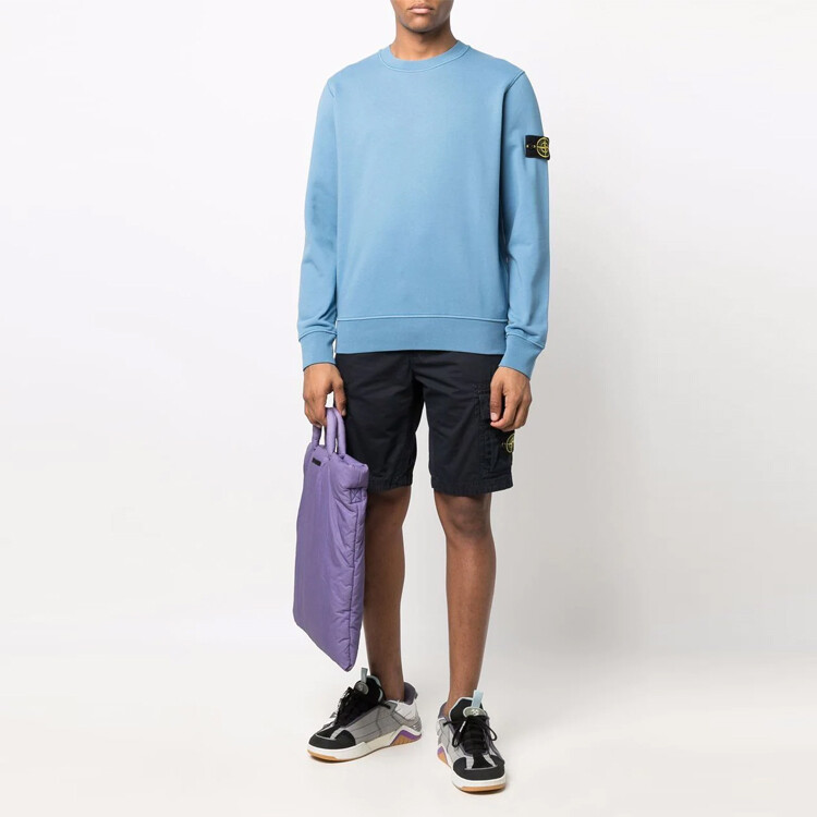 Толстовка мужская синяя Stone Island, синий — фото 2