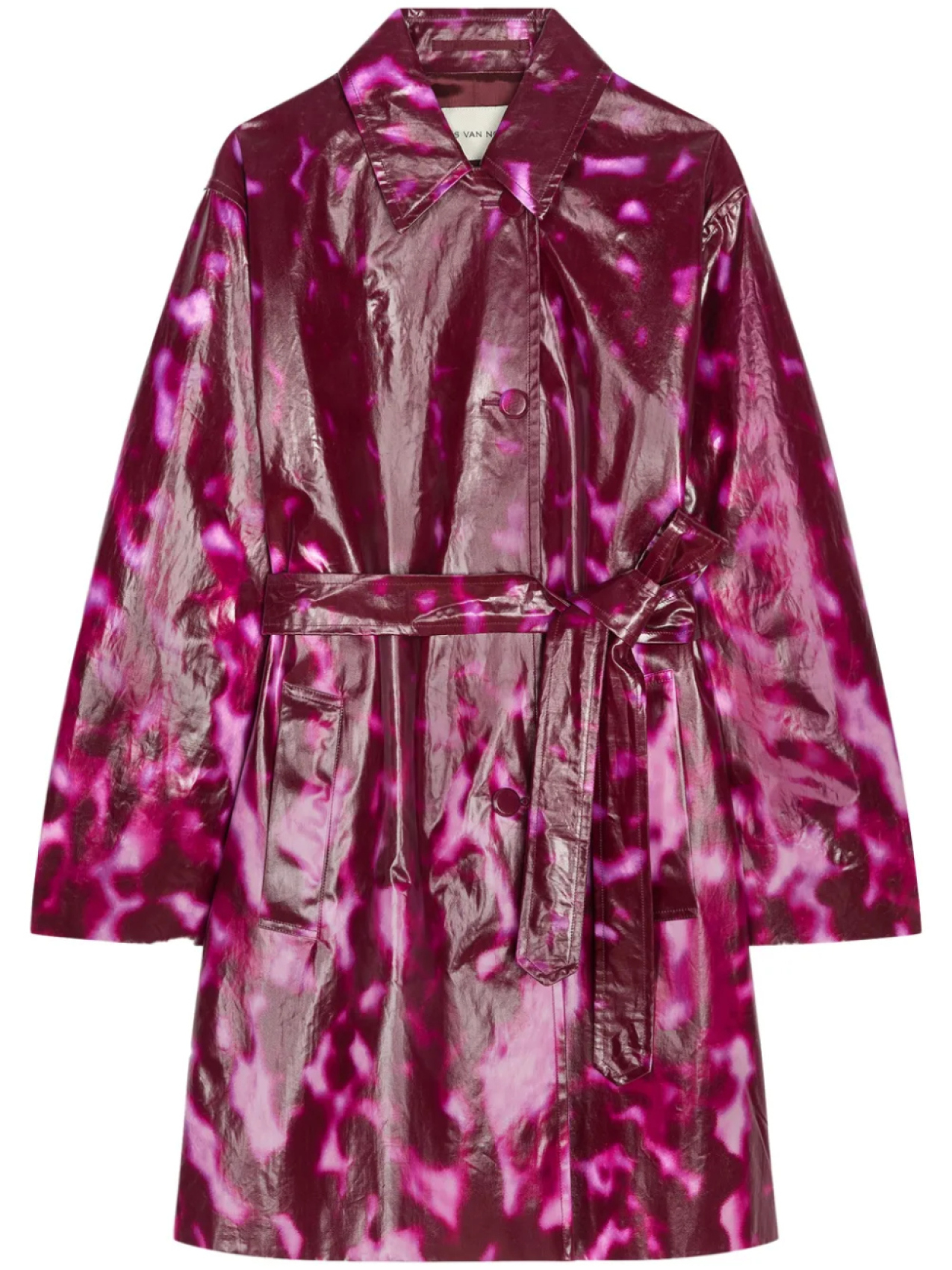 

DRIES VAN NOTEN непромокаемый тренч, розовый