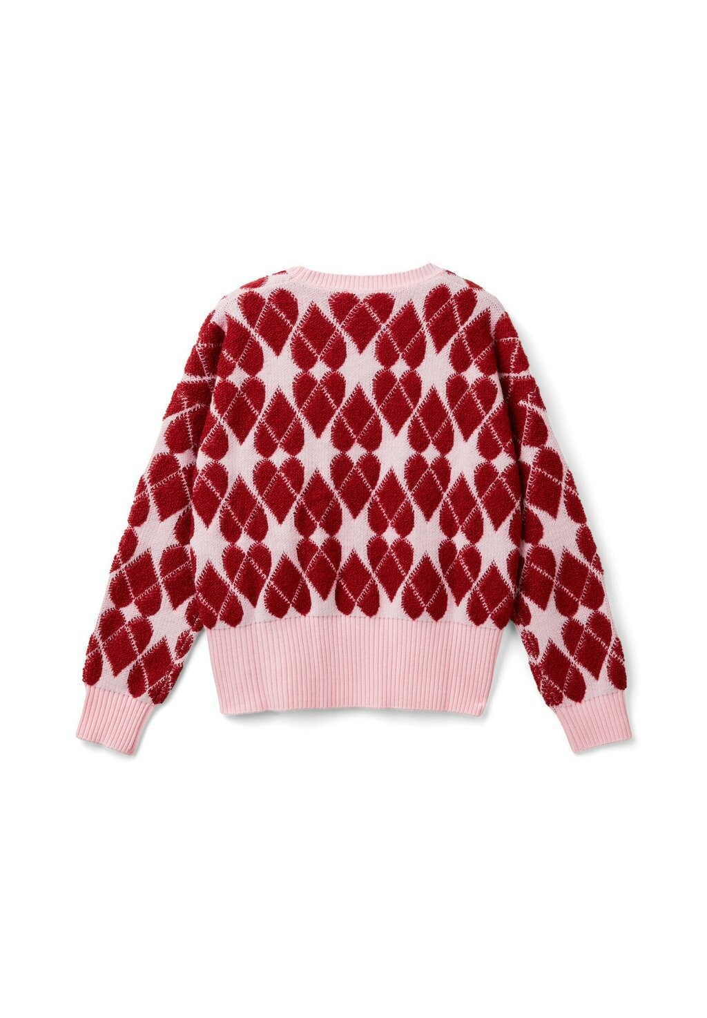 

Вязаный свитер HEART United Colors of Benetton, розовый