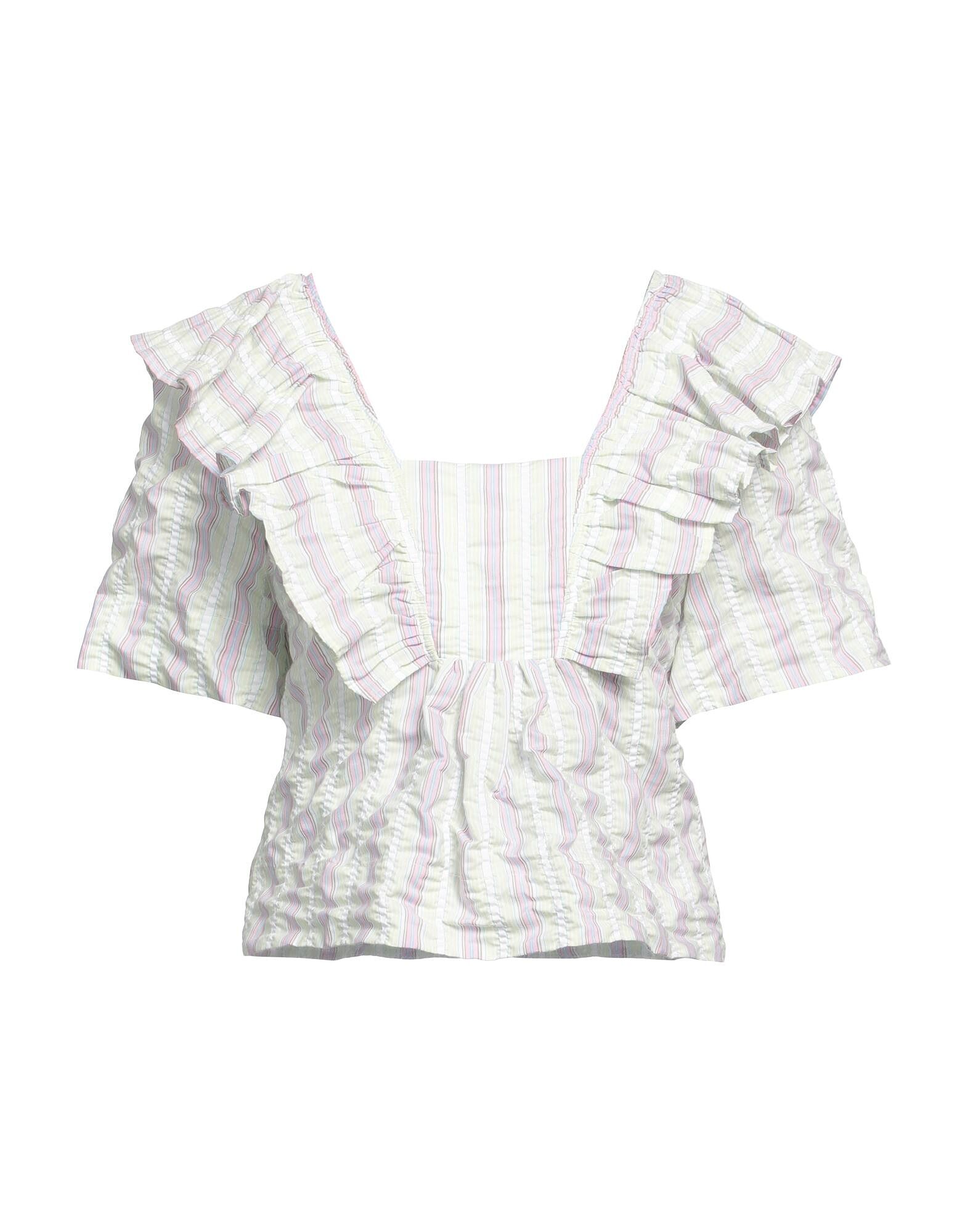 

Топ Ganni, светло-зеленый