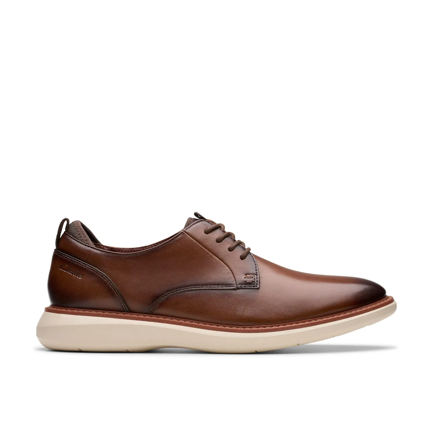 Кожаные туфли на шнуровке Brantin Plain Clarks, коричневый