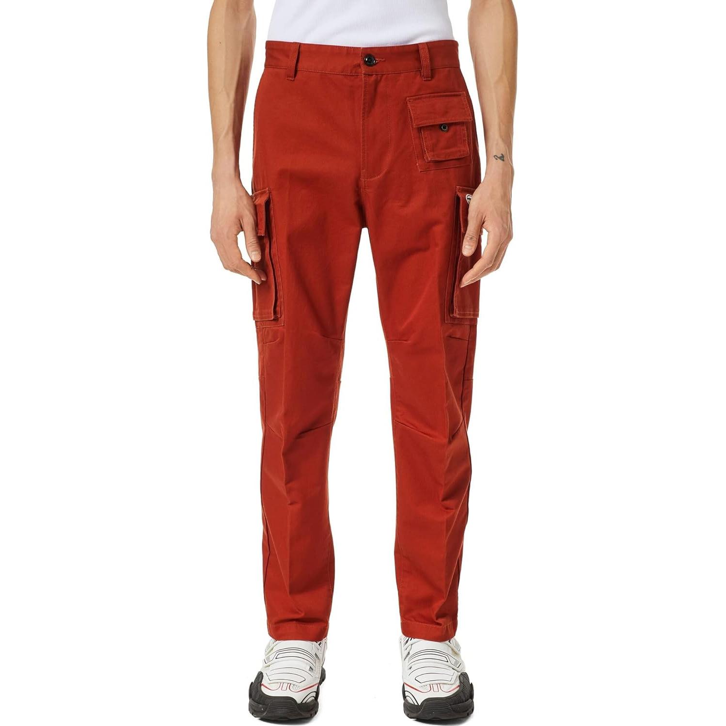 

DIESEL Повседневные брюки мужские красные