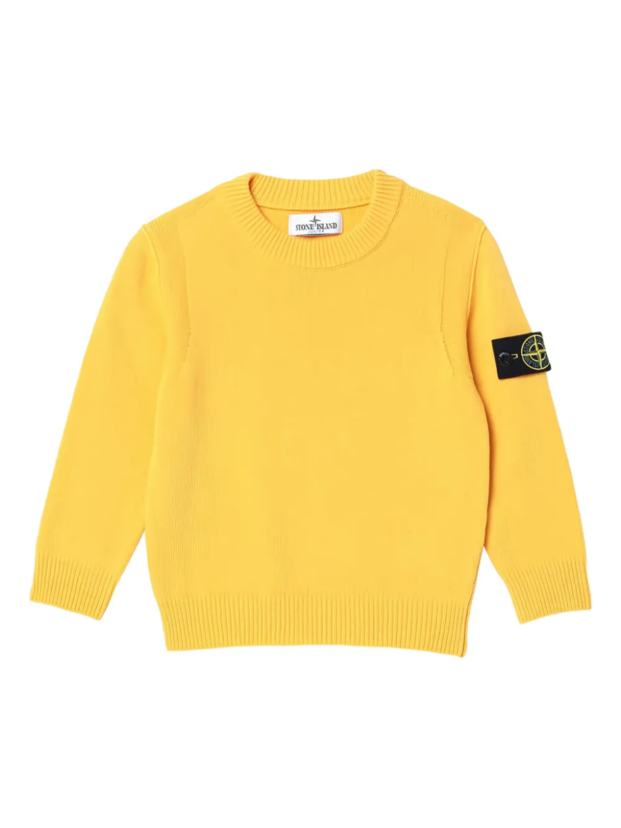 

Stone Island Junior джемпер с накладным карманом, желтый