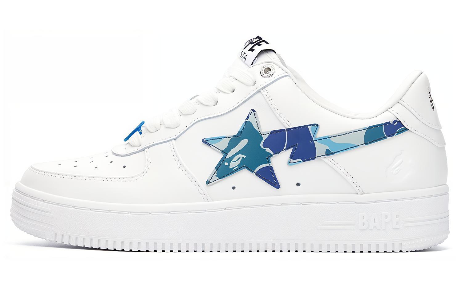 

Кроссовки BAPE A BATHING APE Bape Sta Low KAWS White Blue Camo