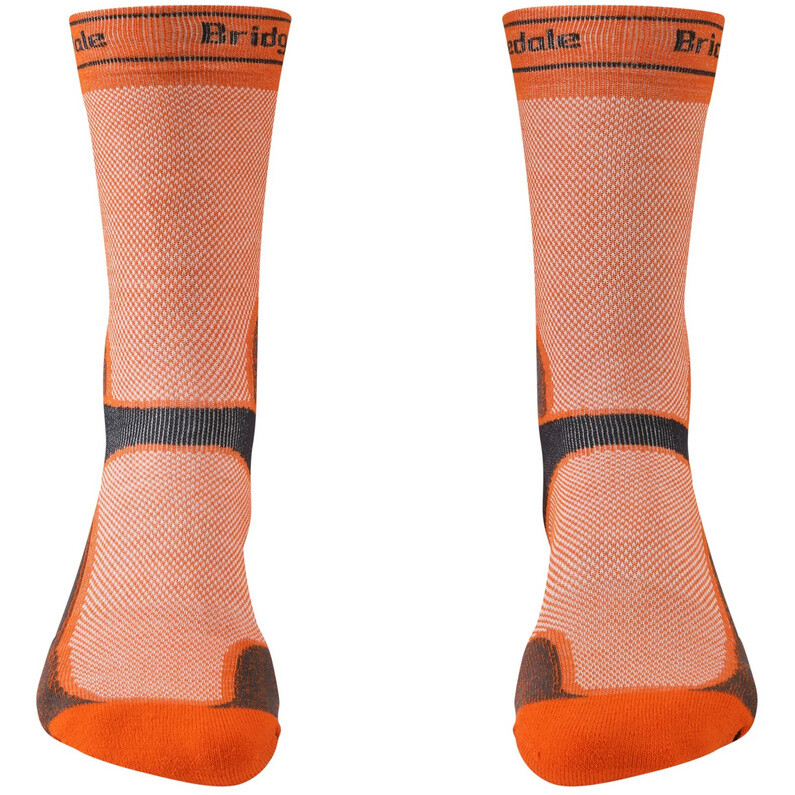 

Мужские носки MTB Summer Weight T2 Coolmax Bridgedale, оранжево-серый