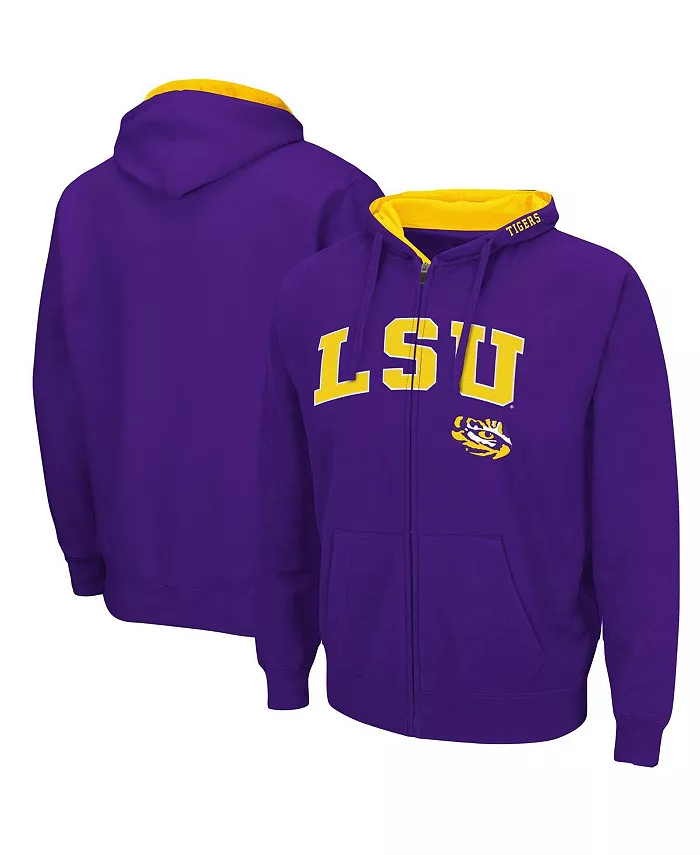 

Мужская толстовка LSU Tigers Arch Logo 3.0 с молнией Colosseum, фиолетовый