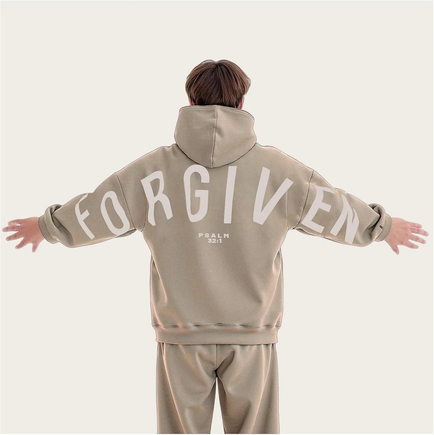Толстовка Forgiven с принтом и карманами — фото 3
