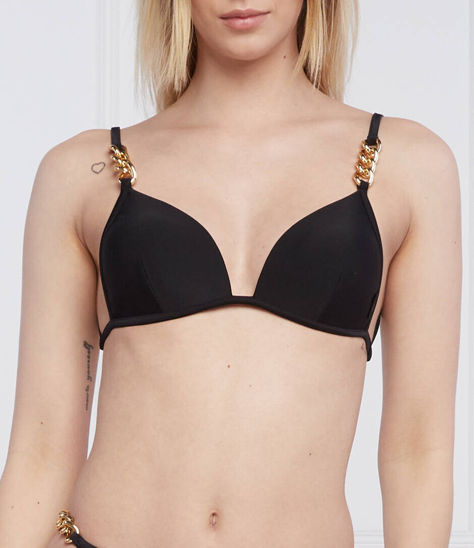 

Верх бикини Moschino Swim, черный