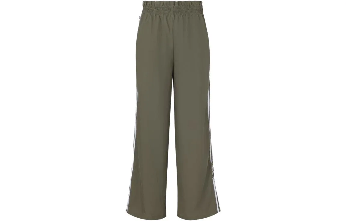 Вязаные спортивные штаны женские Adidas, Strata Olive Green — фото 3