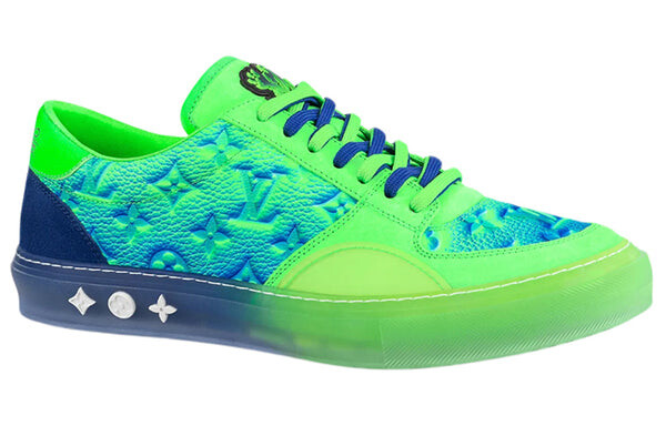 Кроссовки ollie richelieu sneakers 'green' Louis Vuitton, зеленый — фото 2