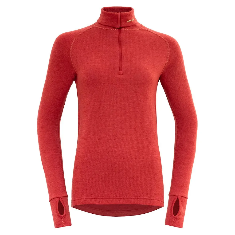 

Лонгслив DEVOLD OF NORWAY Expedition Merino 235 half zip, красный