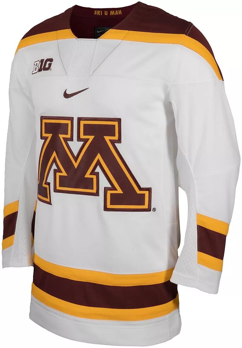 

Мужская белая хоккейная майка Nike Minnesota Golden Gophers реплика