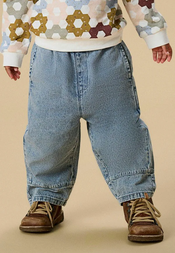 Широкие мешковатые джинсы Lil' Atelier, Medium Blue Denim — фото 2