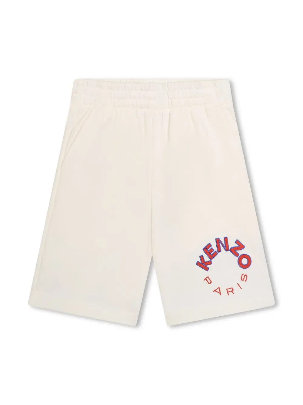 Хлопковые шорты с логотипом Kenzo Kids, нейтральный