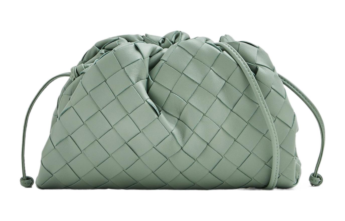 

Bottega Veneta Мини-клатч Intrecciato New Sauge