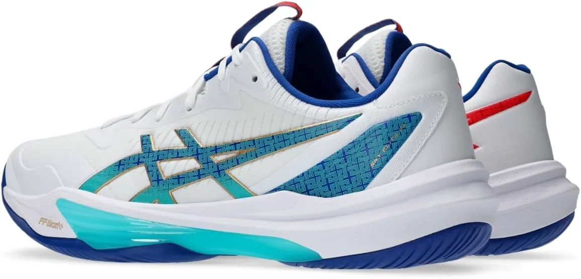 Мужские волейбольные кроссовки Asics Sky Elite FlyteFoam 3, белый/синий — фото 3