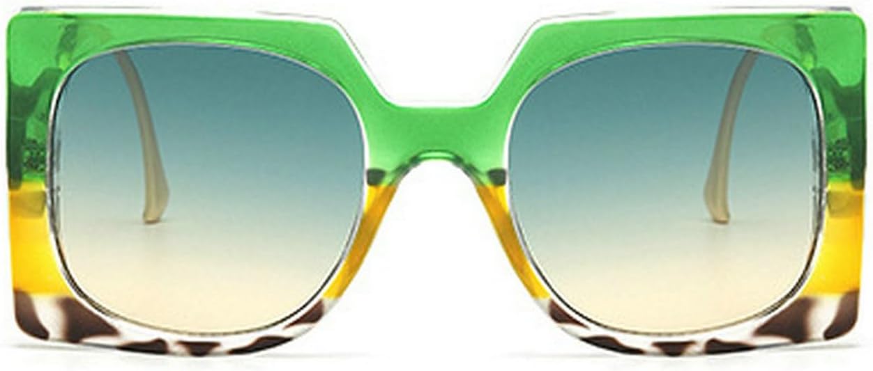 

Laureles Модные большие квадратные солнцезащитные очки для женщин в стиле ретро для вождения и рыбалки, с леопардовым принтом, для мужчин, с защитой от УФ-излучения UV400, C2