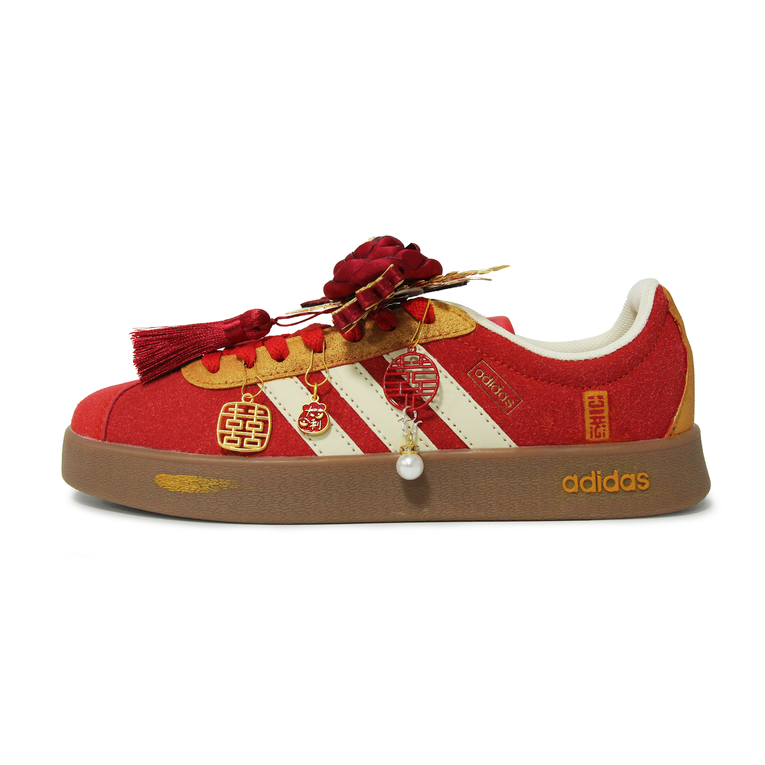 

Кроссовки Vl Court Classic Walking Planet, идеальная пара устойчивые к истиранию низкие скейтборд обувь unisex Adidas, красный