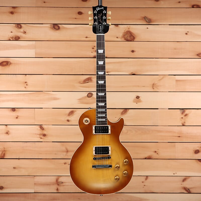 Электрогитара Gibson Les Paul Standard 50s Faded - Vintage Honey Burst - 202530074 - PLEK'd — фото 4