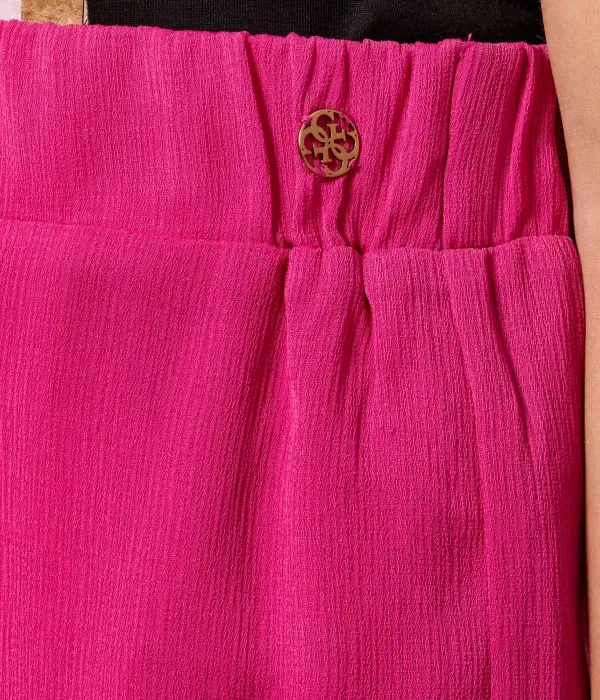 Брюки relaxed fit Guess, фуксия — фото 4