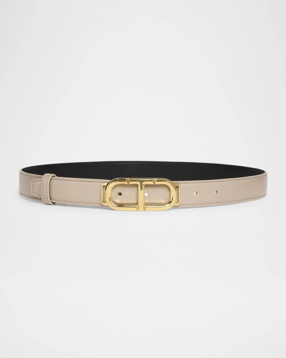 

Кожаный ремень Box Palmellato Tom Ford, светло-бежевый