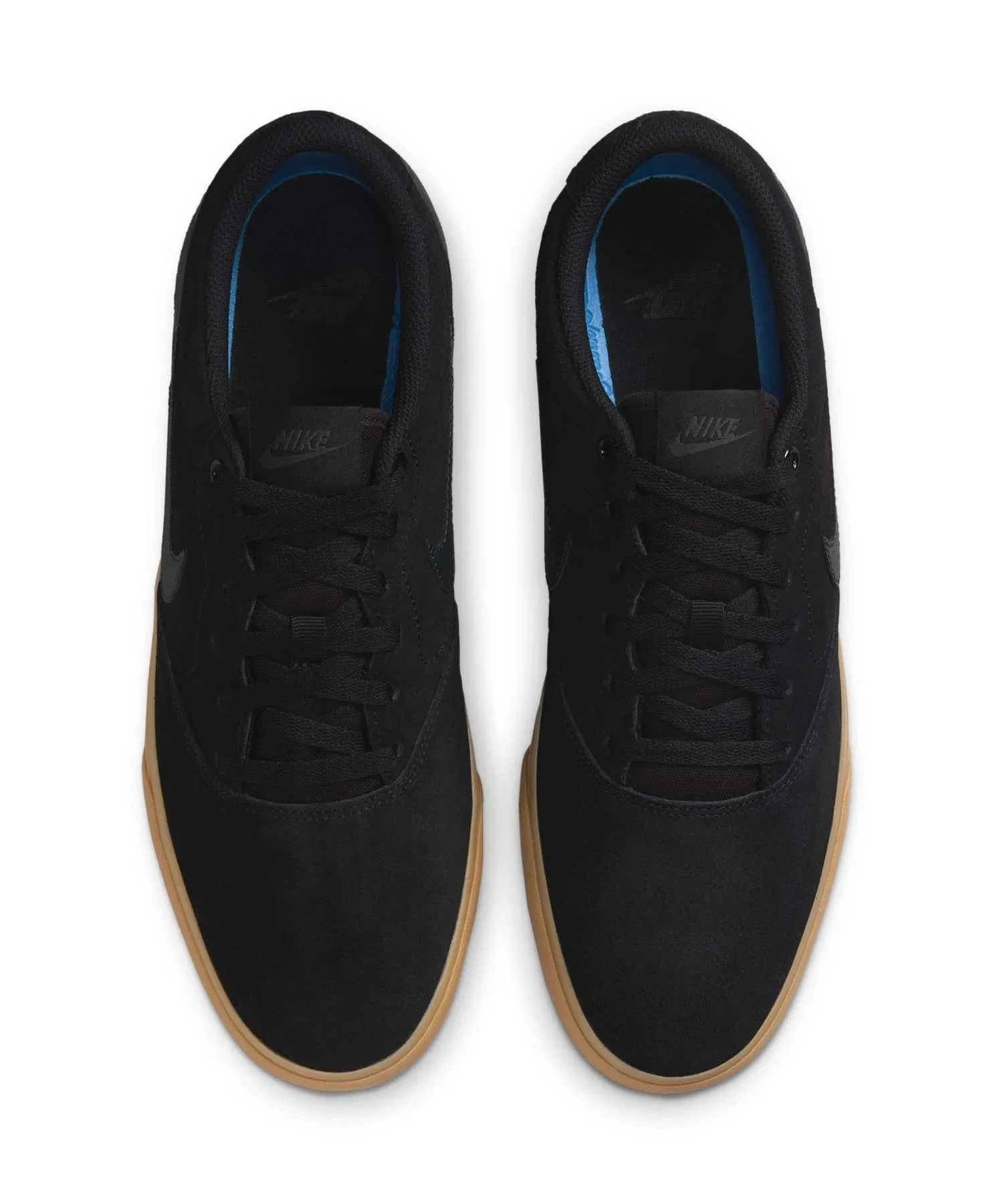Мужские кроссовки NIKE Charge Suede из замши чёрные — фото 4