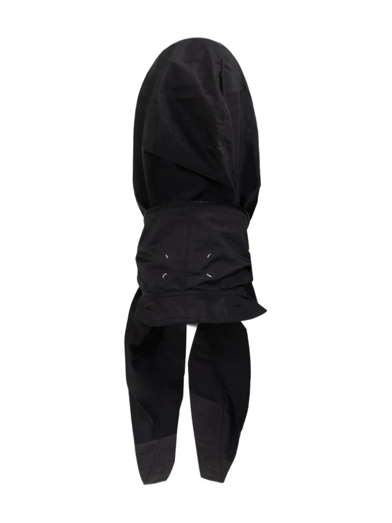 

Шарф с капюшоном и застежкой-молнией Maison Margiela, черный