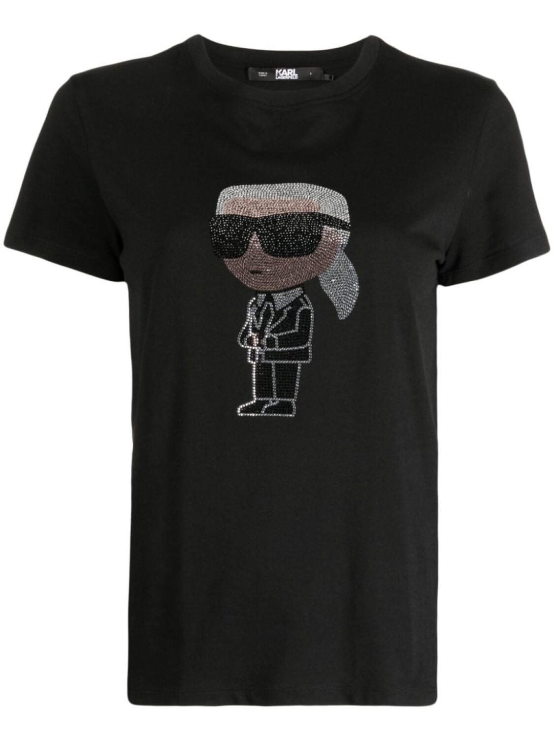 

Karl Lagerfeld футболка Ikonik со стразами, черный