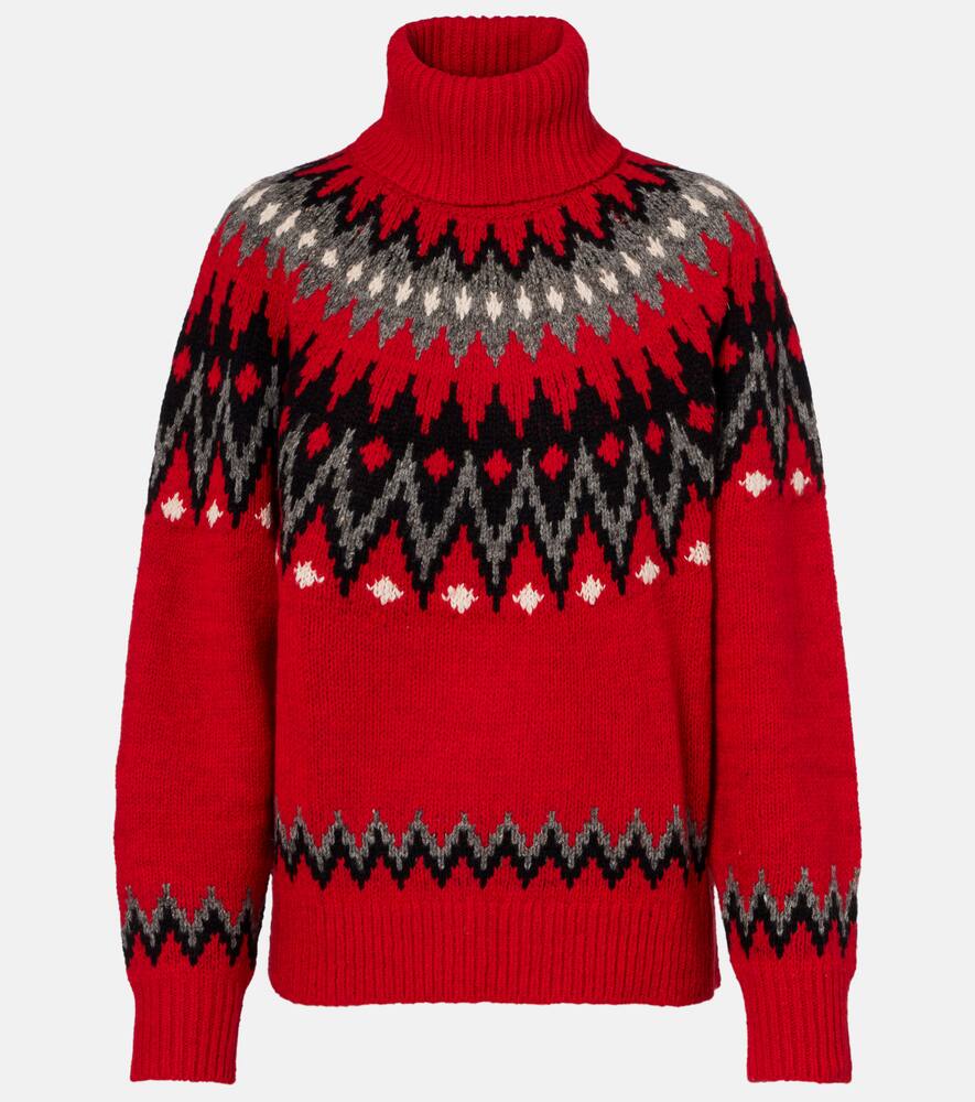 

Шерстяной свитер с водолазкой Polo Ralph Lauren, Fireside Red Multi