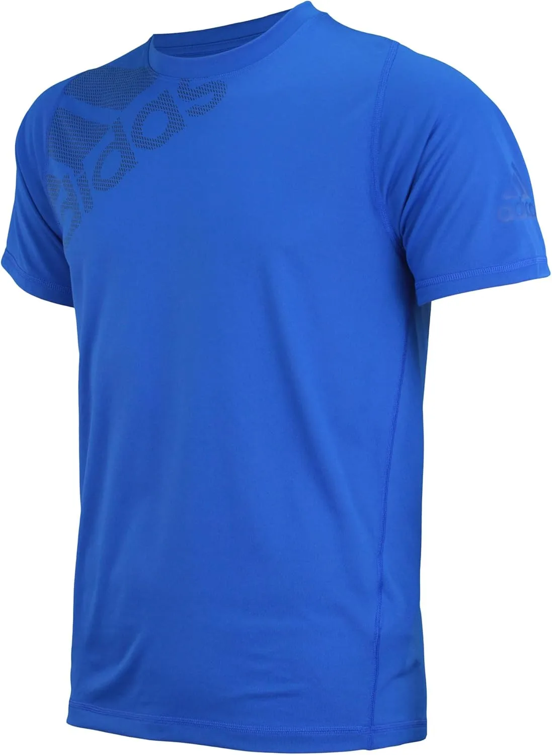 Футболка adidas мужская синяя с коротким рукавом — фото 2