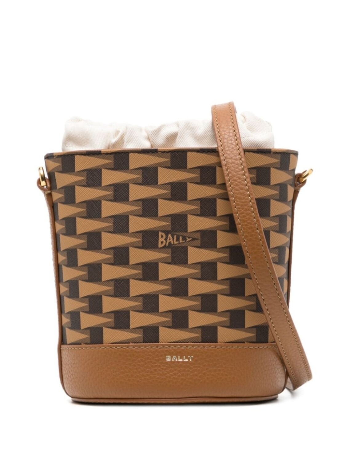 

Bally сумка-ведро Pennant размера мини, коричневый