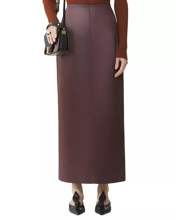 Прямая юбка Lanvin, коричневый