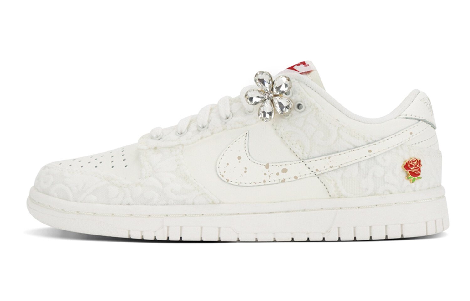 

Кроссовки для скейтбординга Dunk женские, низкие, белый Nike