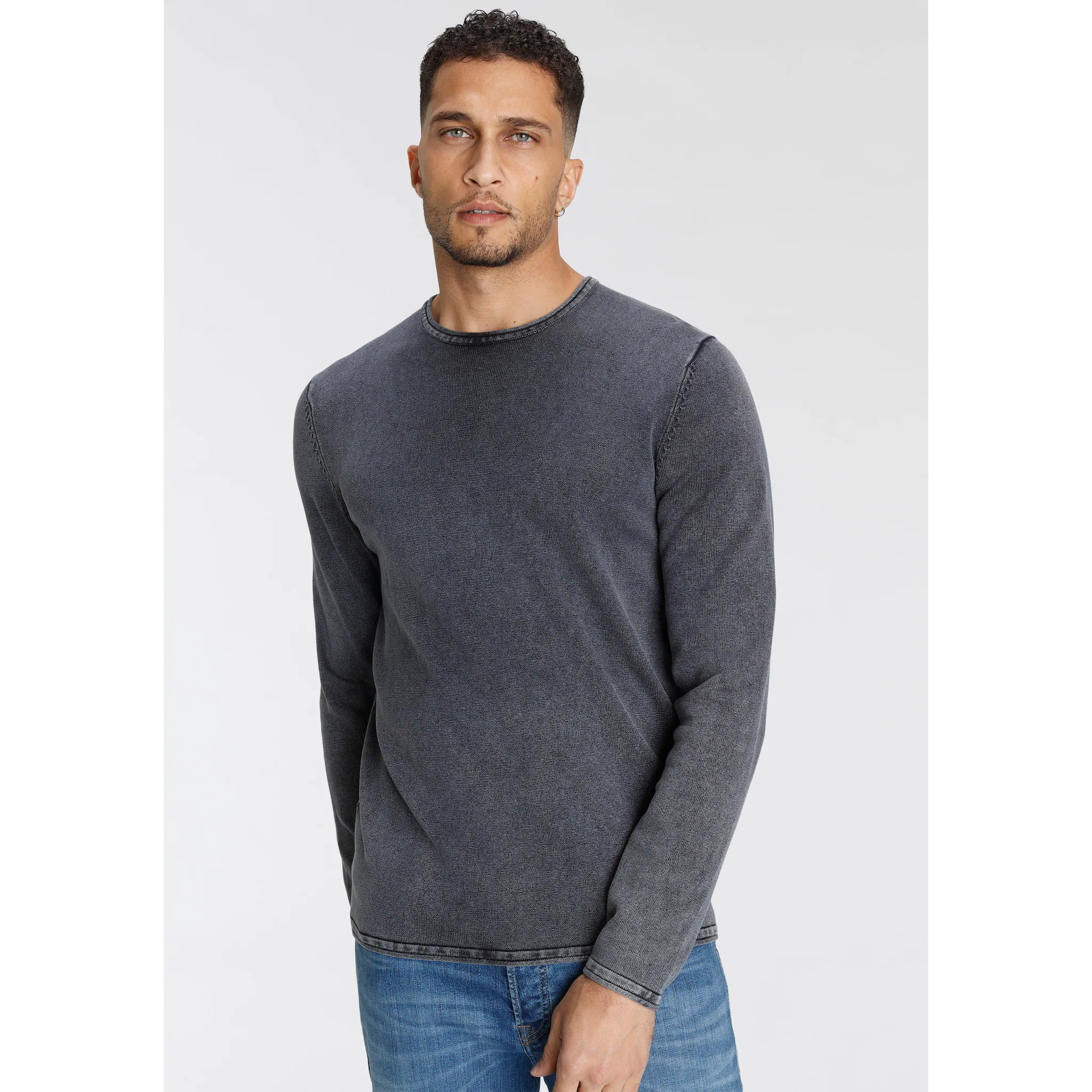 

Свитер ONLY & SONS с круглым вырезом "OS WASH CREW KNIT CS", цвет Dress Blues