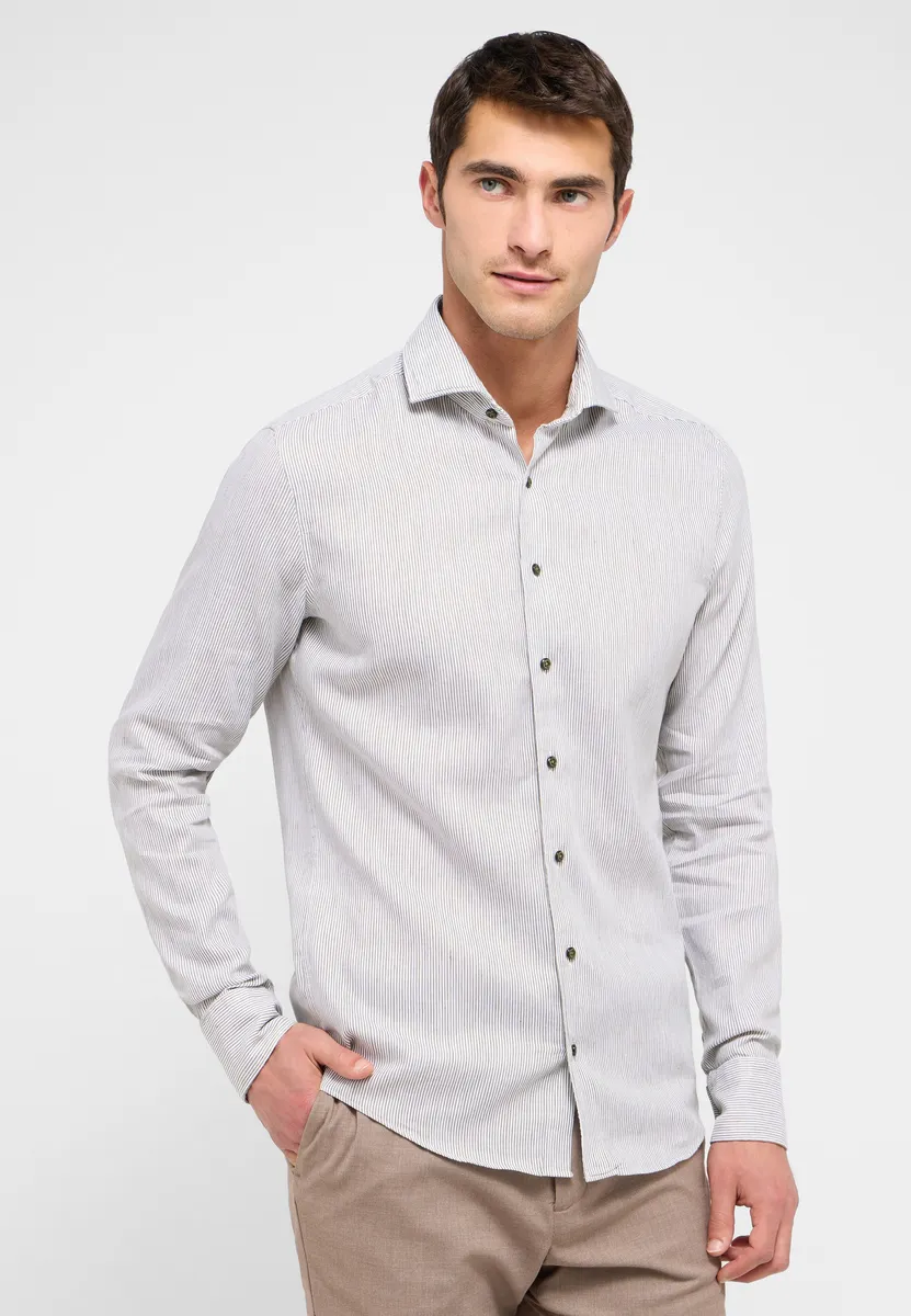 

Рубашка Eterna с длинными рукавами "SLIM FIT", хаки