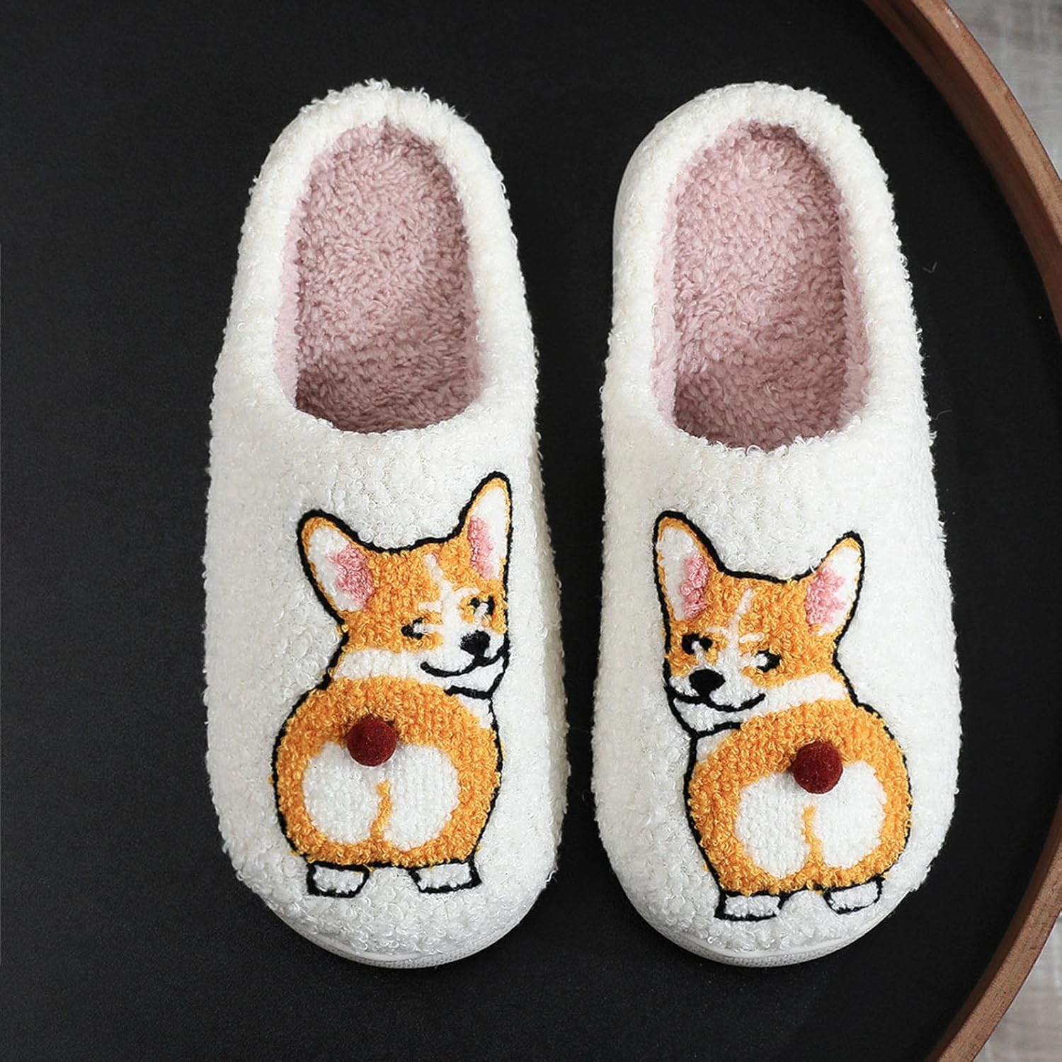 Тапочки JYSwoshoe с ворсом для женщин и мужчин, удобные домашние тапочки с памятью формы, мягкие плюшевые, теплые тапочки для дома и улицы, B 1 — фото 3