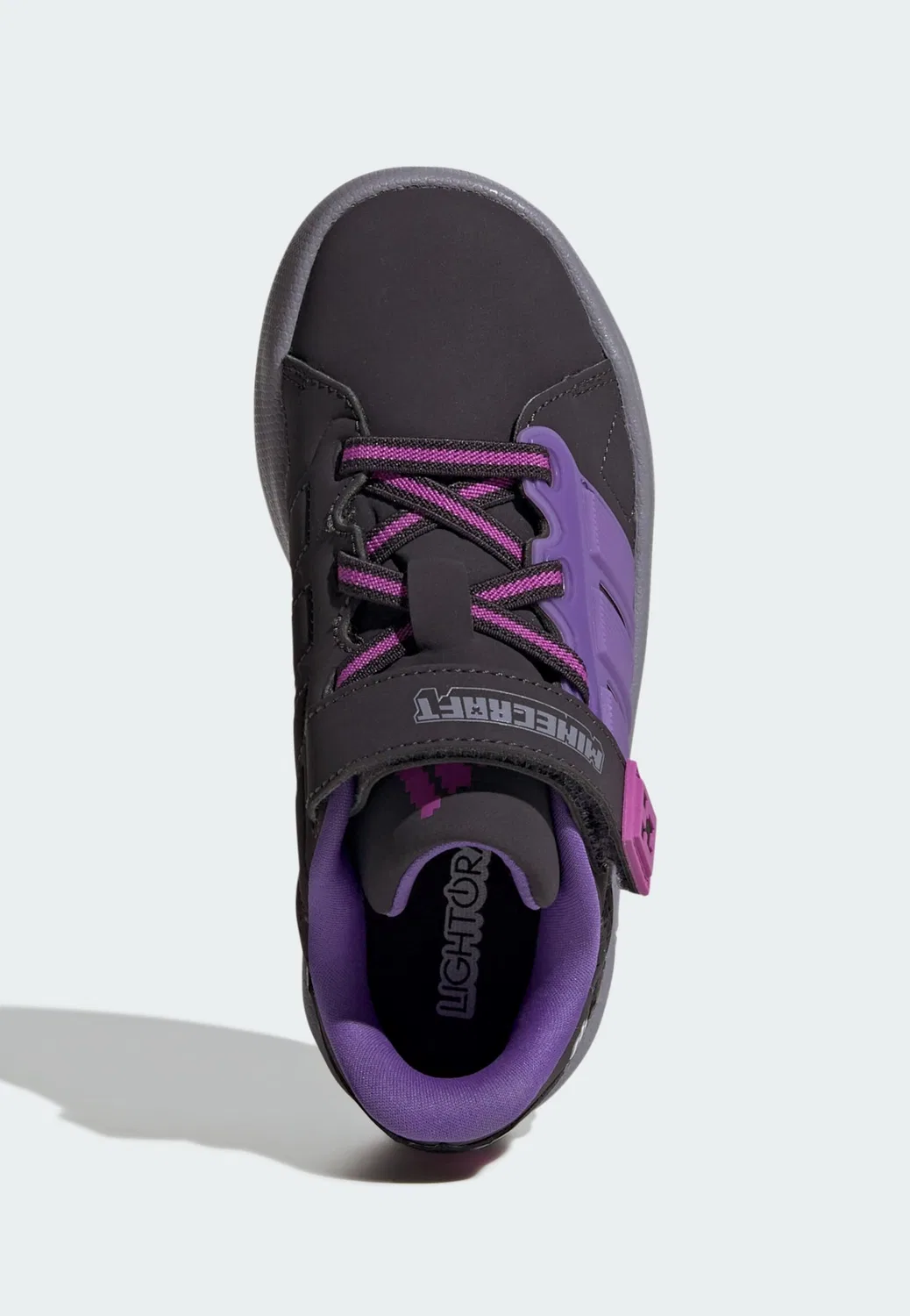 Кроссовки Adidas Sportswear Minecraft Lightorama Court черного цвета — фото 3