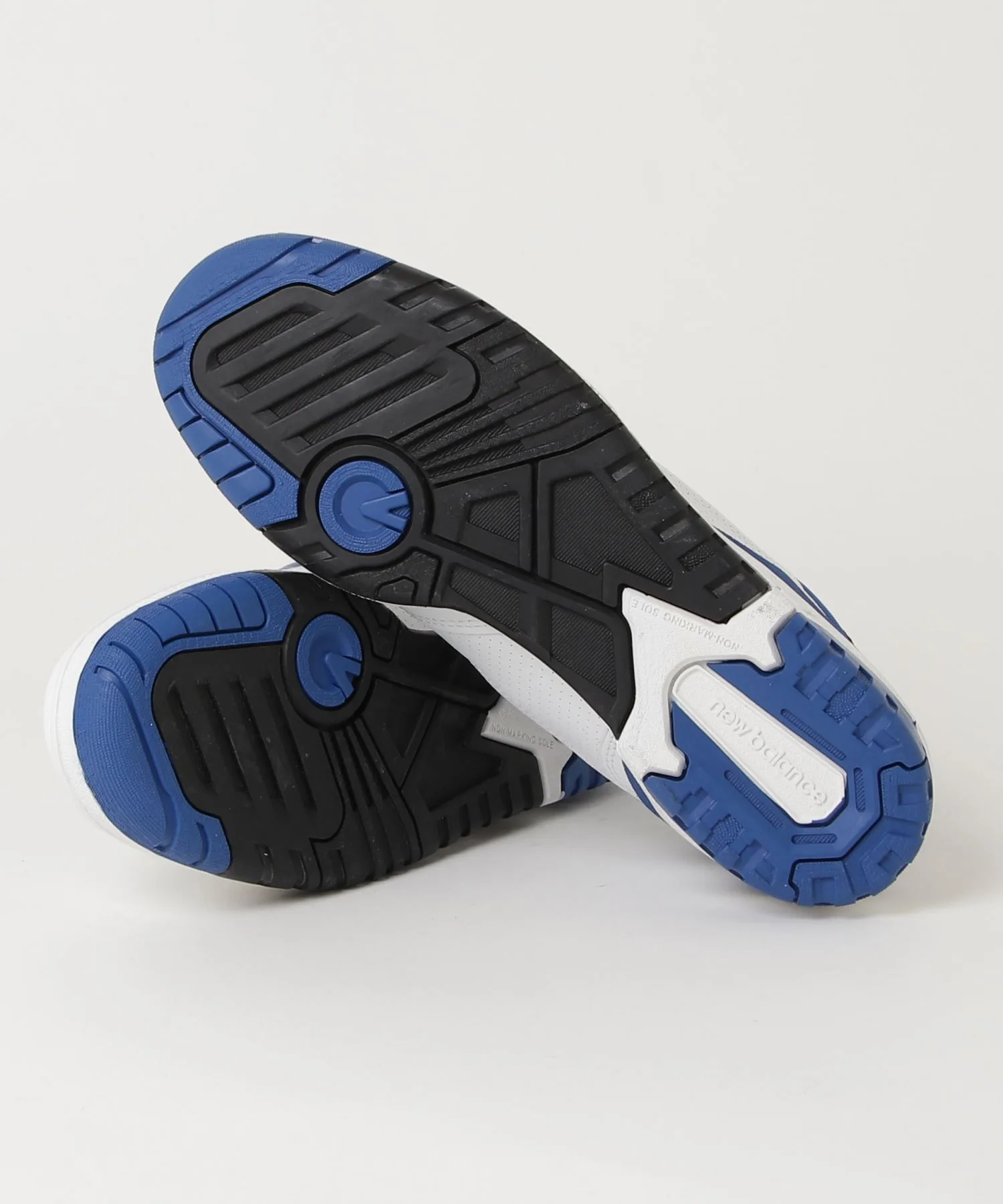 Мужские кроссовки BB550 New Balance vintage стиль белый-синий — фото 3