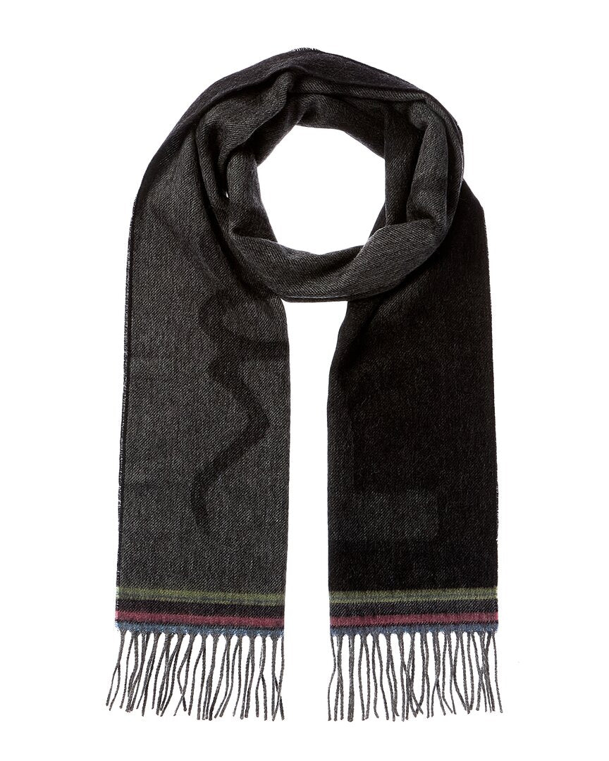 

Шарф из смесовой шерсти с логотипом PS by Paul Smith Tilt, черный