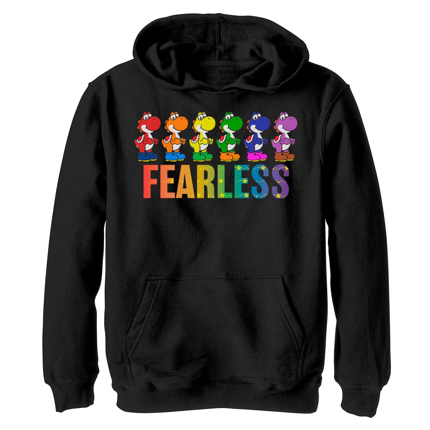 

Толстовка Super Mario Pride Yoshi Fearless Rainbow Line Up для мальчиков 8–20 лет Licensed Character