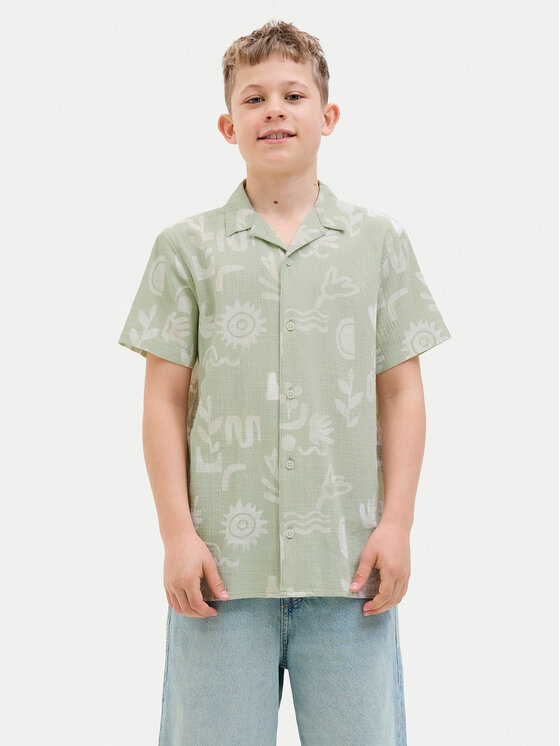 

Свободная рубашка Luke 12277298 Jack&Jones Junior, зеленый