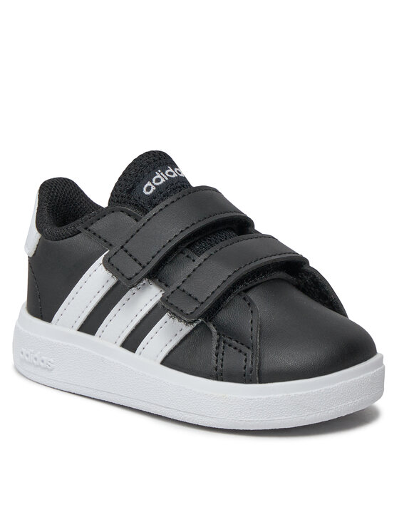 Кроссовки Grand Court Lifestyle Hook and Loop Shoes GW6523 Adidas, черный — фото 2
