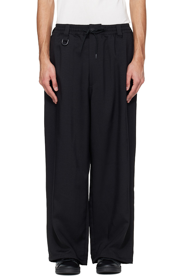 

Y-3 Черные спортивные штаны в тонкую полоску