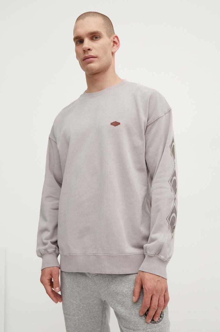 

Хлопковая толстовка Rip Curl, серый