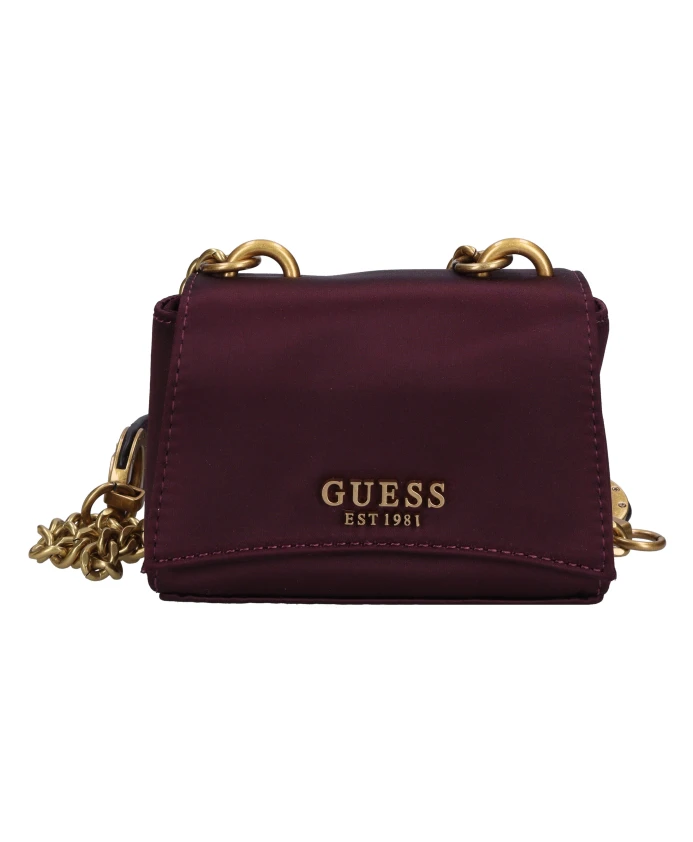 

Миниатюрная тканевая сумка через плечо Guess, фиолетовый