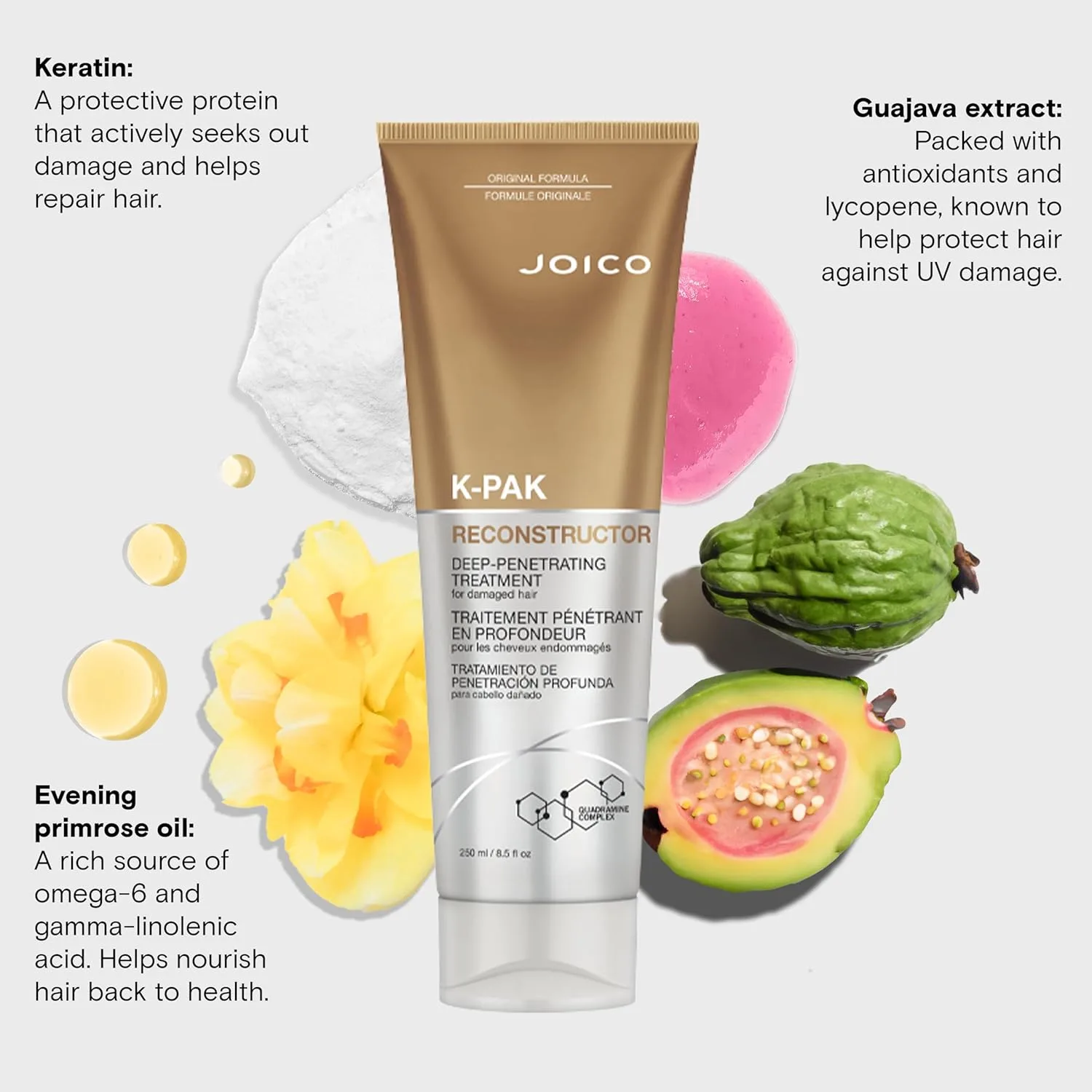 Joico K-PAK Reconstructor глубоко проникающее средство для сильно поврежденных волос, восстановление и укрепление, с кератином и аргинином — фото 4