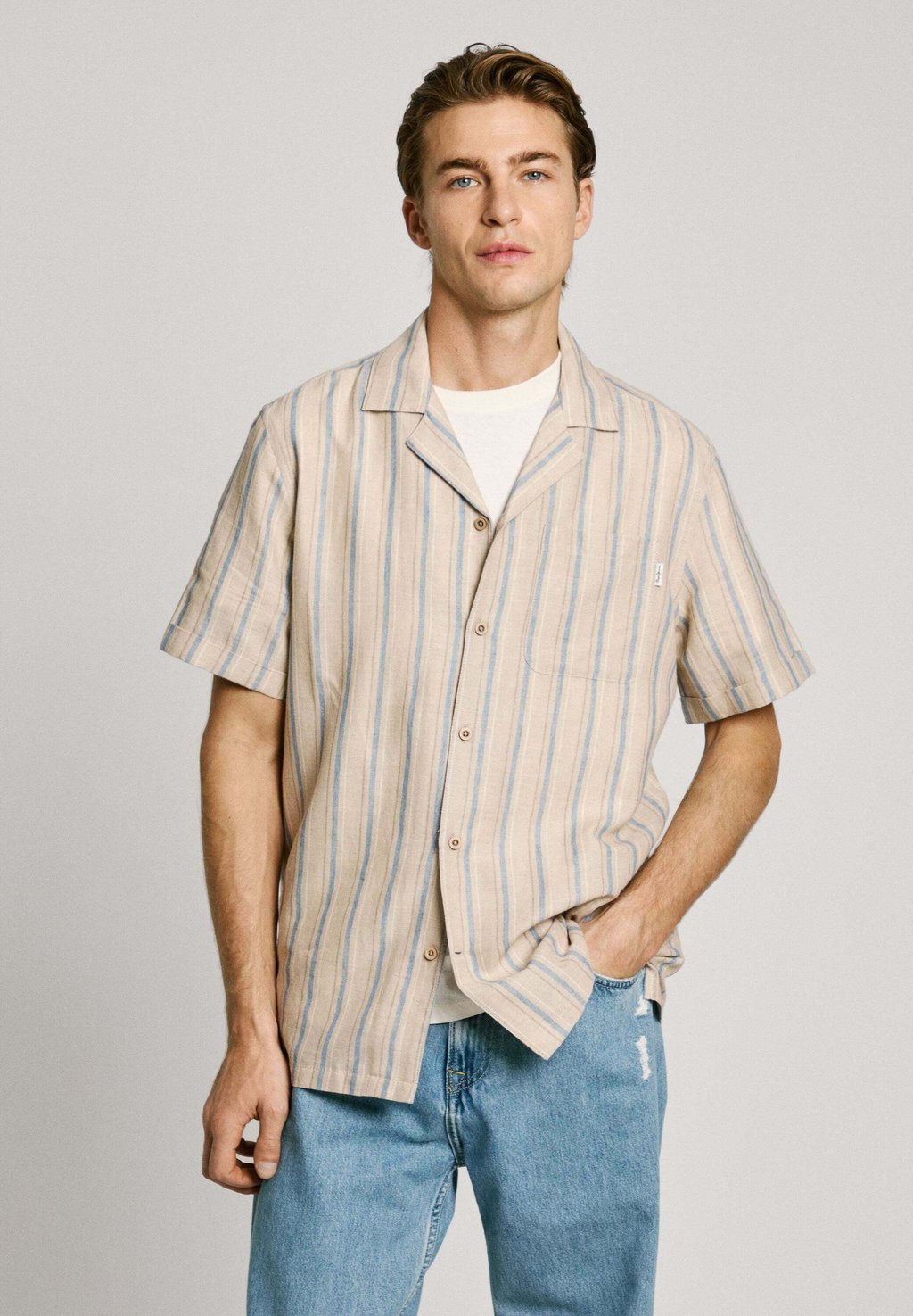 

Рубашка ALTEA Pepe Jeans, бежевый