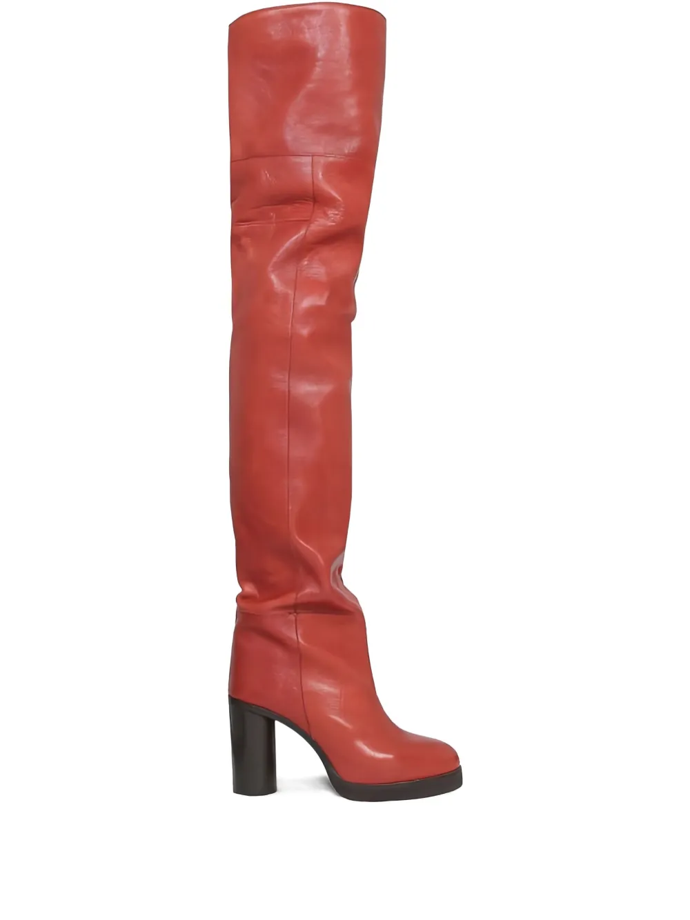 Ботфорты на каблуке Isabel Marant, красный
