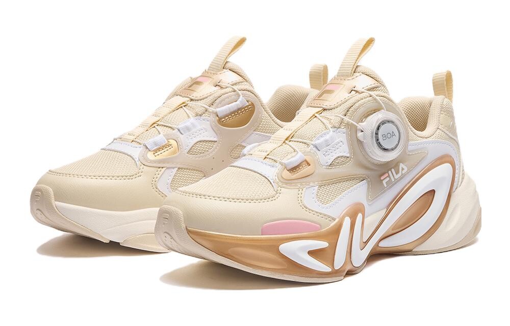Кроссовки для бега для детей. Начальная школа Fila Kids, бежевый/желтый — фото 3
